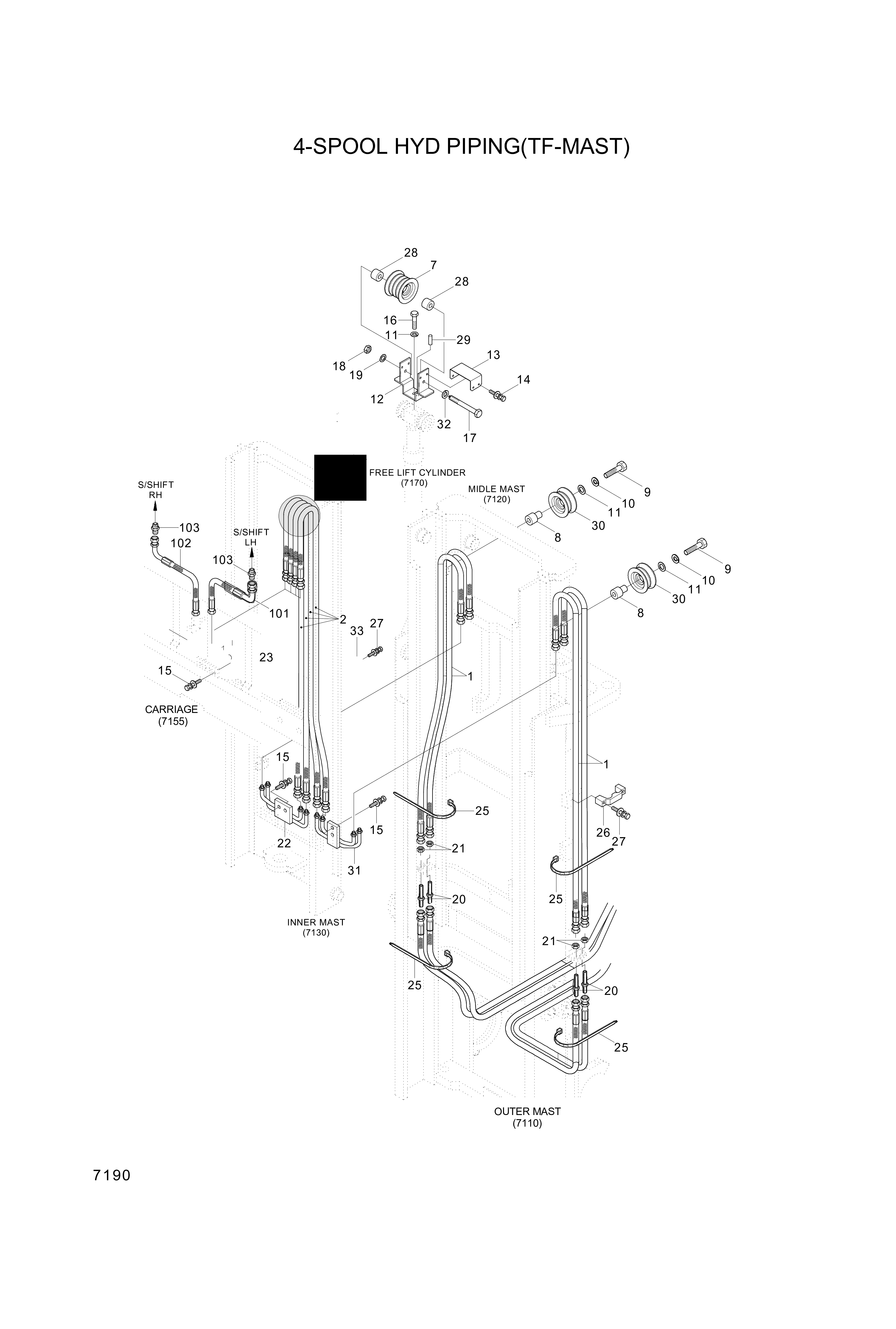 drawing for Hyundai Construction Equipment P933-044005 - HOSE ASSY-ORFS&THD