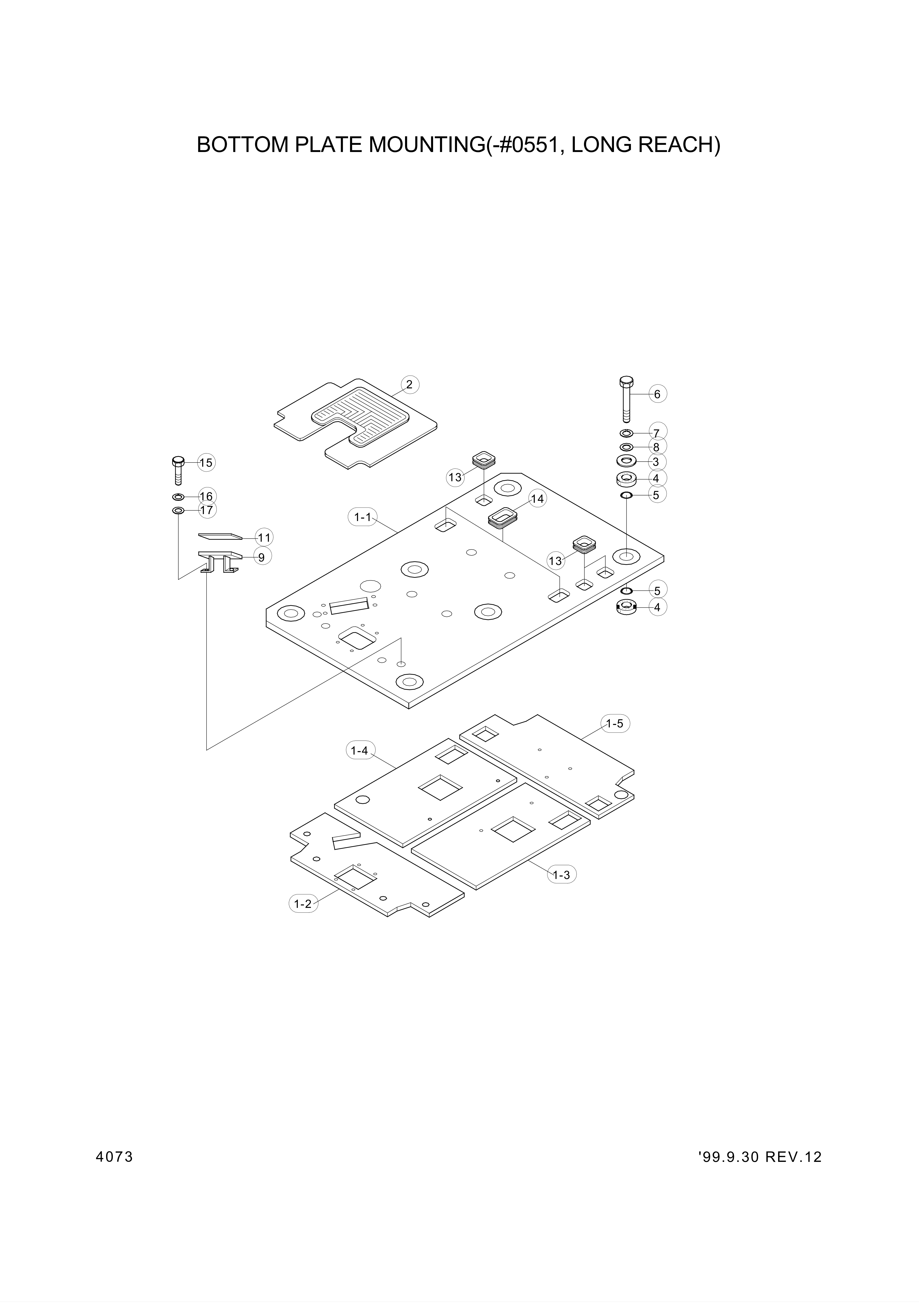 Technical drawing of Hyundai Construction Equipment S401-100006 WASHER-PLAIN with dimensions and layout (figure 4)