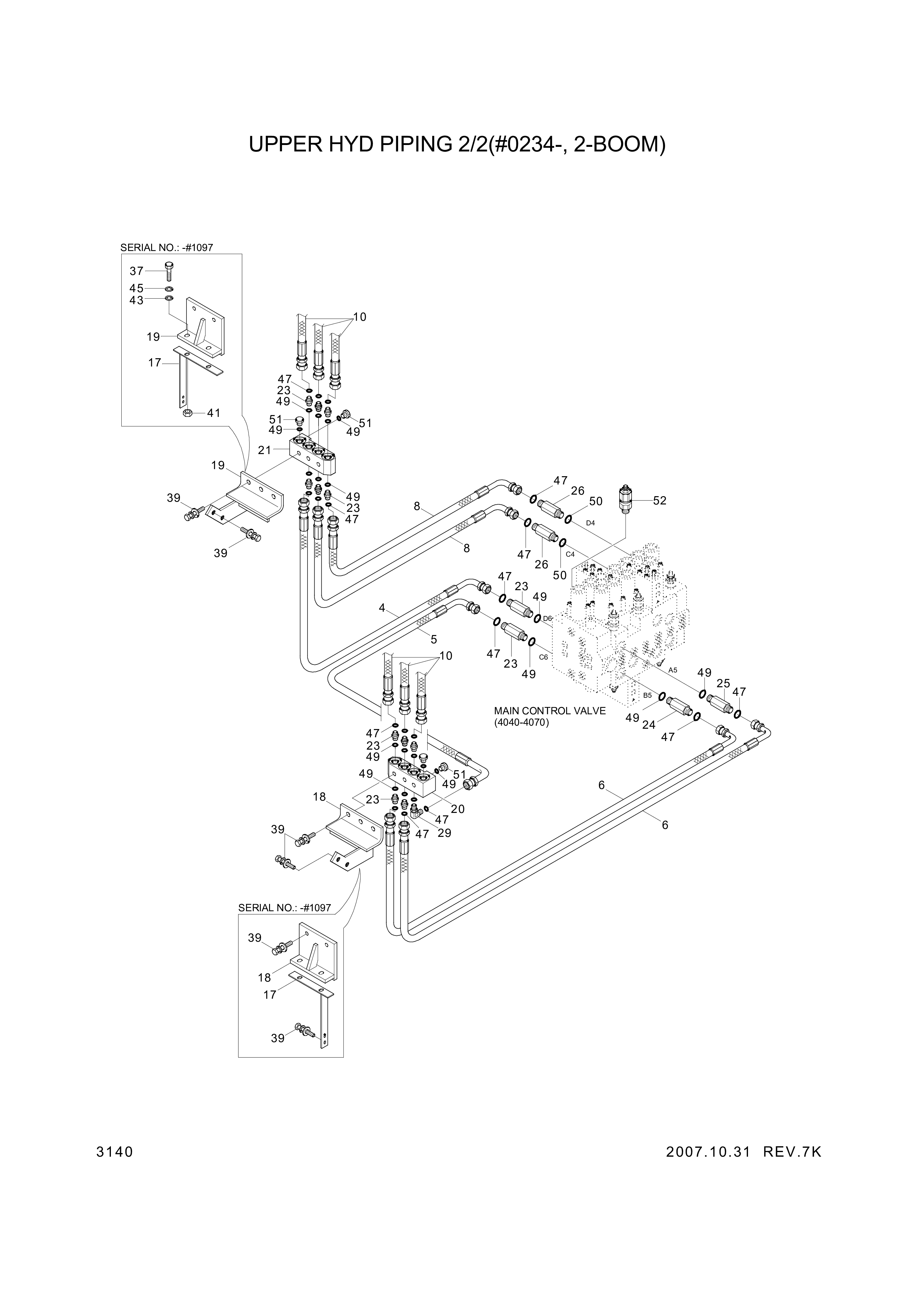 drawing for Hyundai Construction Equipment P930-127012 - HOSE ASSY-ORFS&THD