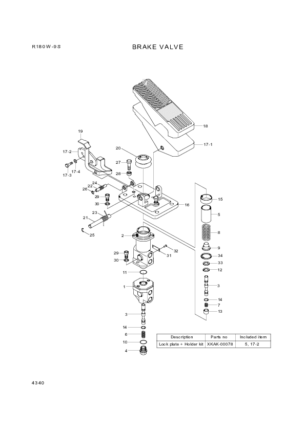 drawing for Hyundai Construction Equipment XKAK-00107 - SPRING-TORSION