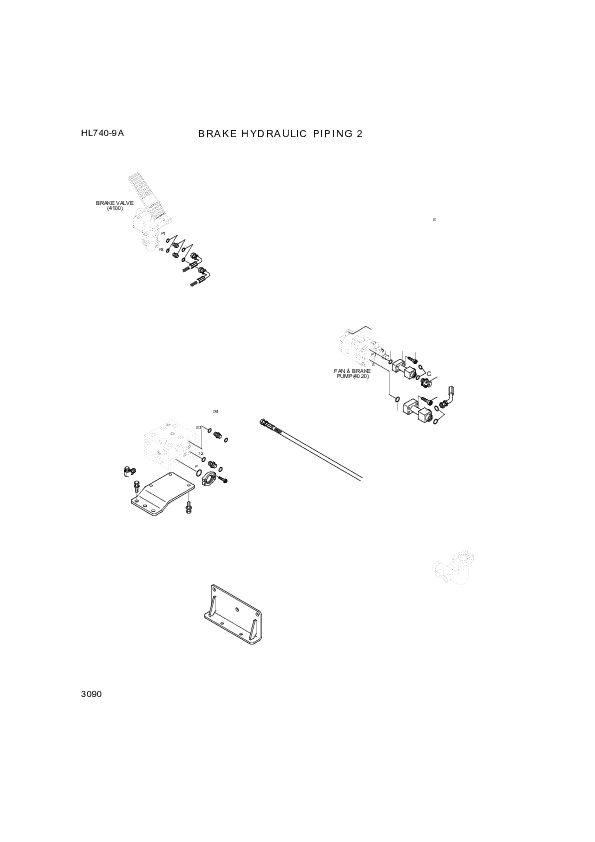drawing for Hyundai Construction Equipment P990-124332 - HOSE ASSY-ORFS&FLG