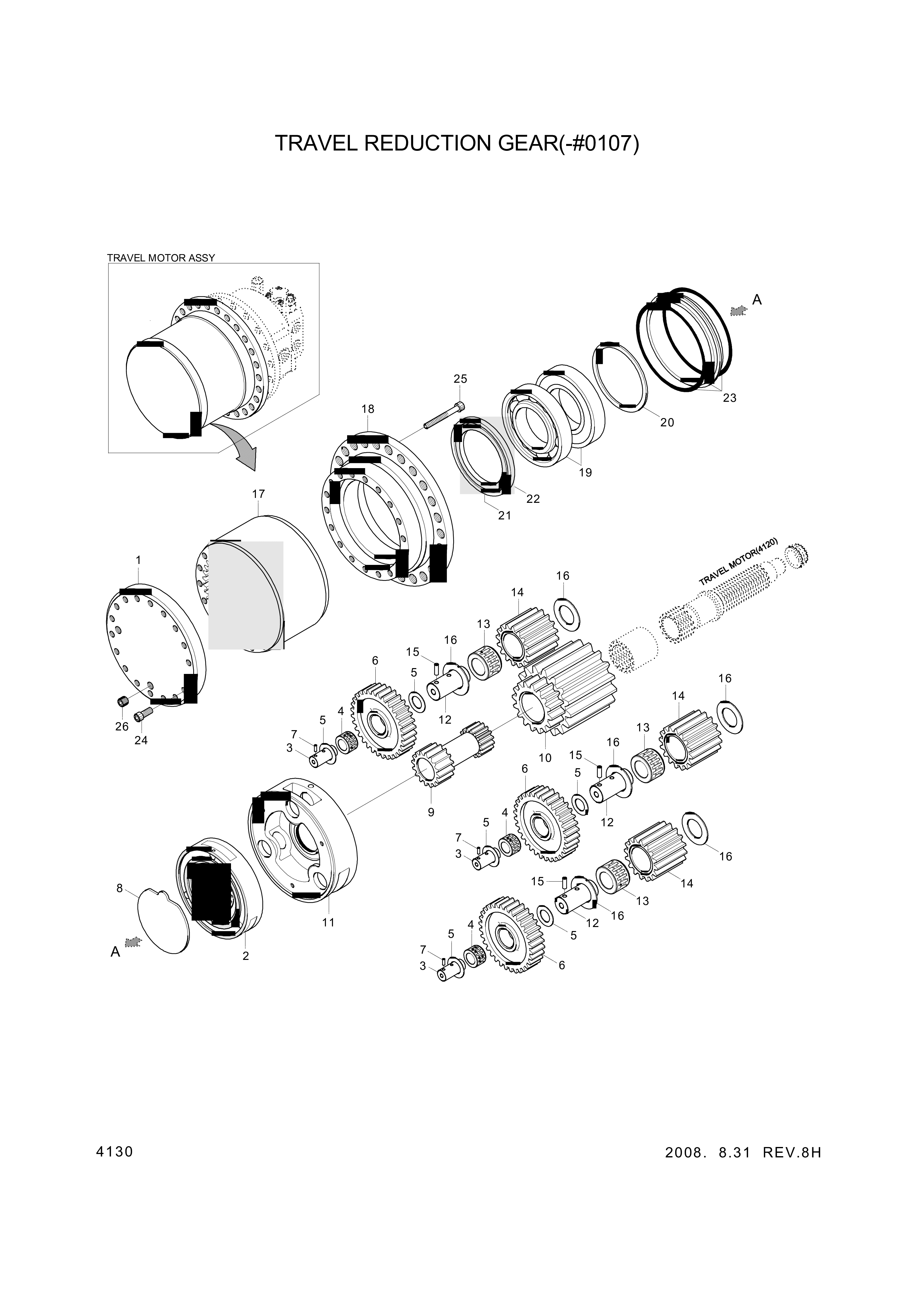 drawing for Hyundai Construction Equipment XJCK-00079 - GEAR-PLANET