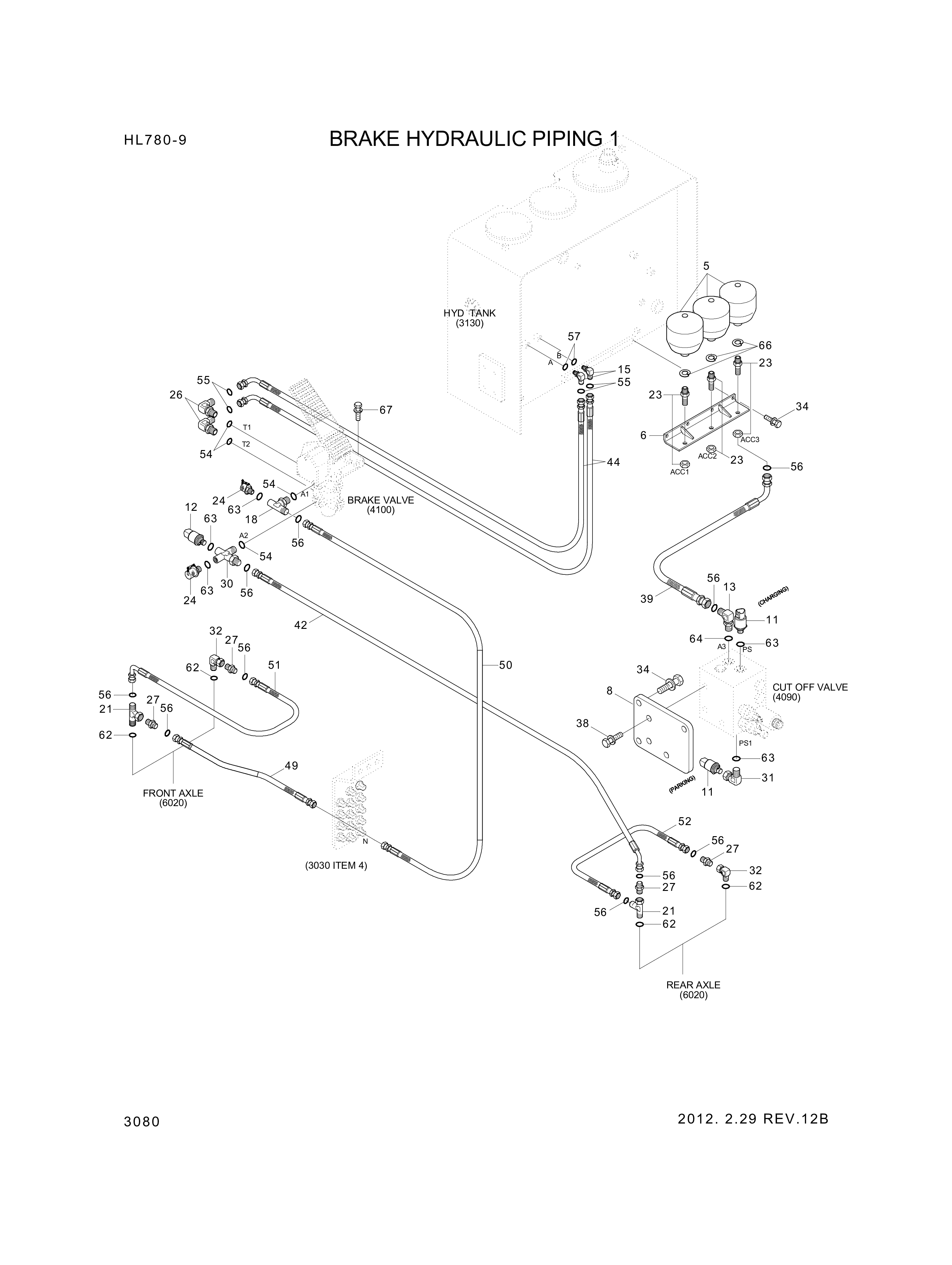 drawing for Hyundai Construction Equipment P930-066033 - HOSE ASSY-ORFS&THD