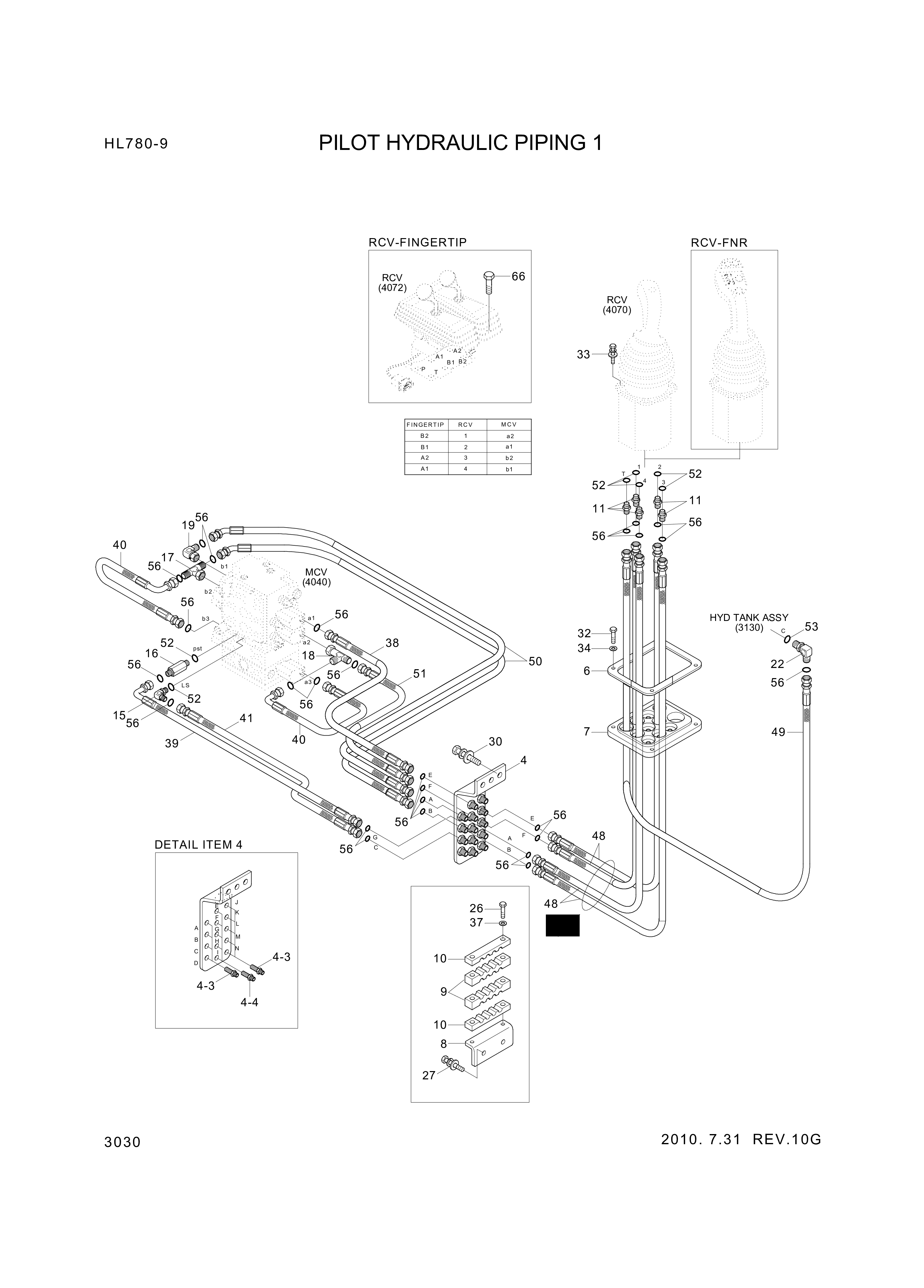 Technical drawing of Hyundai Construction Equipment P930-062021 HOSE ASSY-ORFS&amp;THD with dimensions and layout (figure 5)