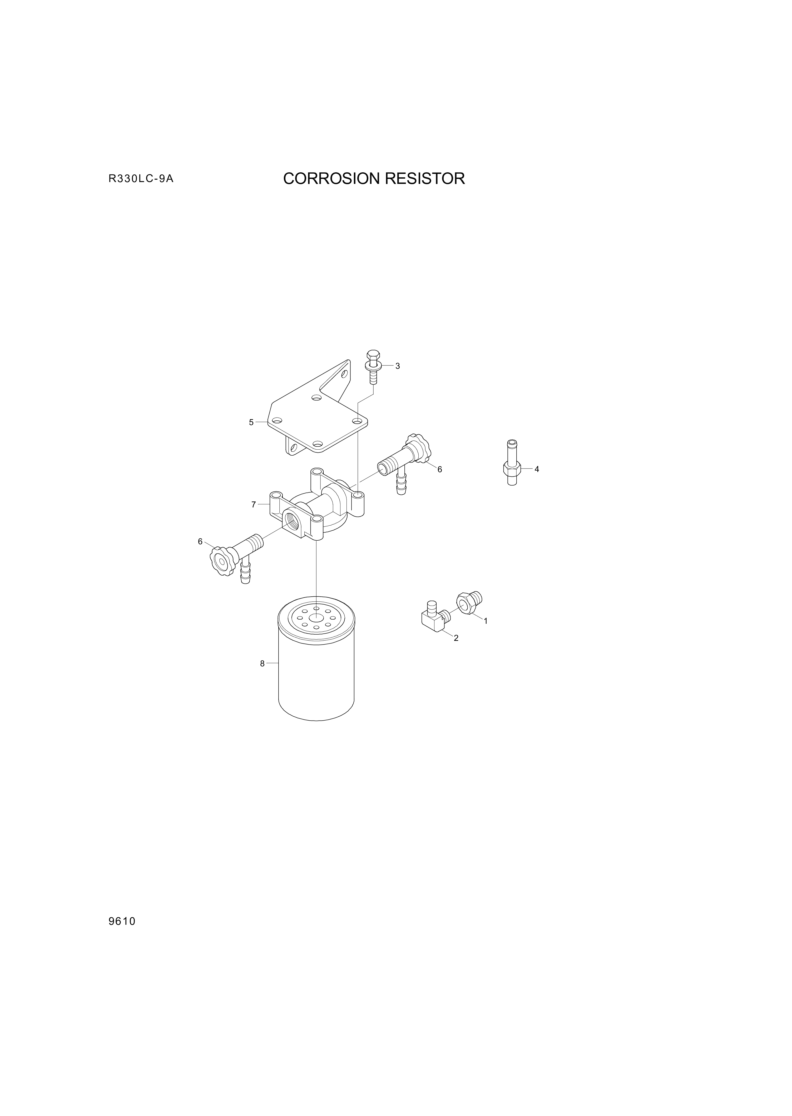 drawing for Hyundai Construction Equipment YUBP-05329 - CONNECTOR