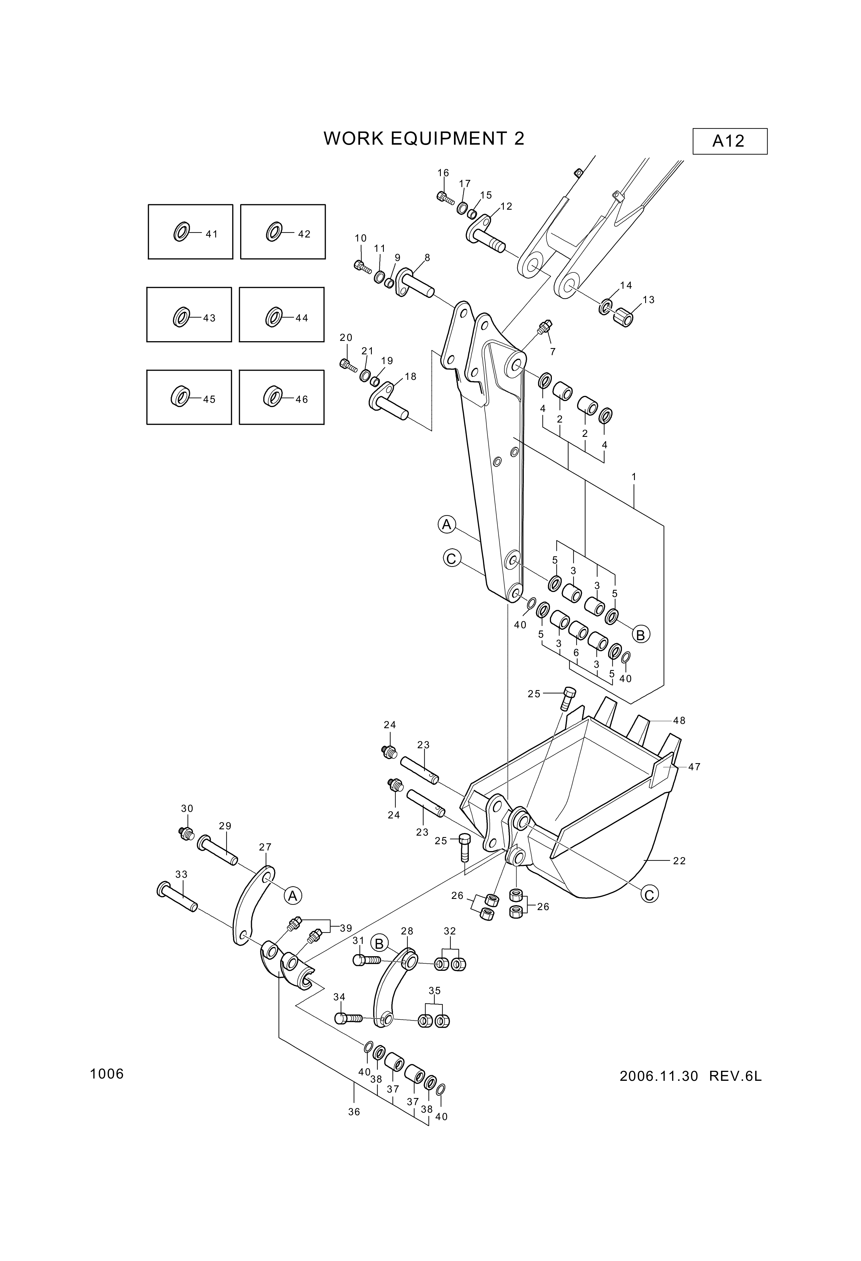 drawing for Hyundai Construction Equipment 952-72001 - TOOTH