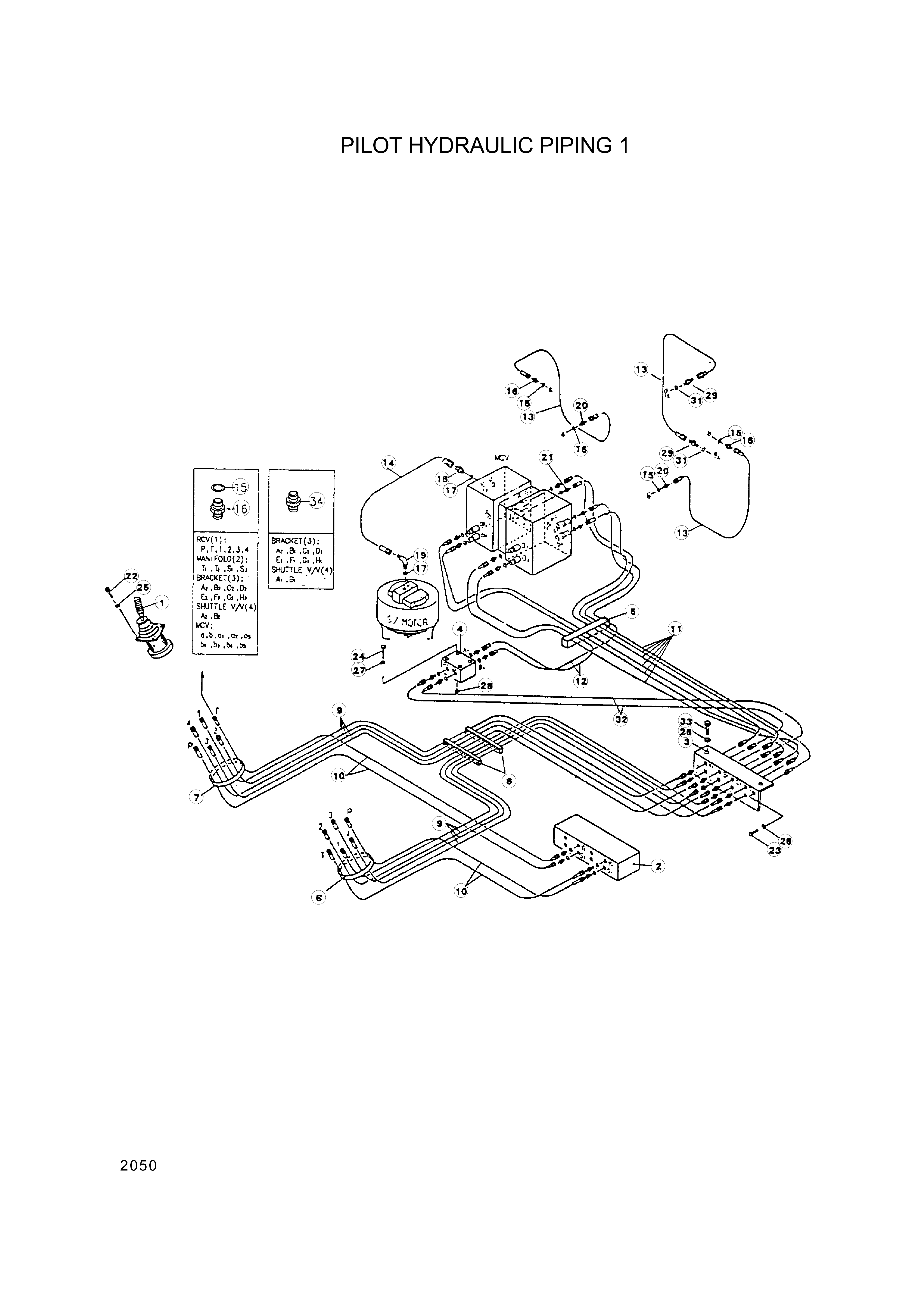 Technical drawing of Hyundai Construction Equipment S203-081004 NUT-HEX with dimensions and layout (figure 3)