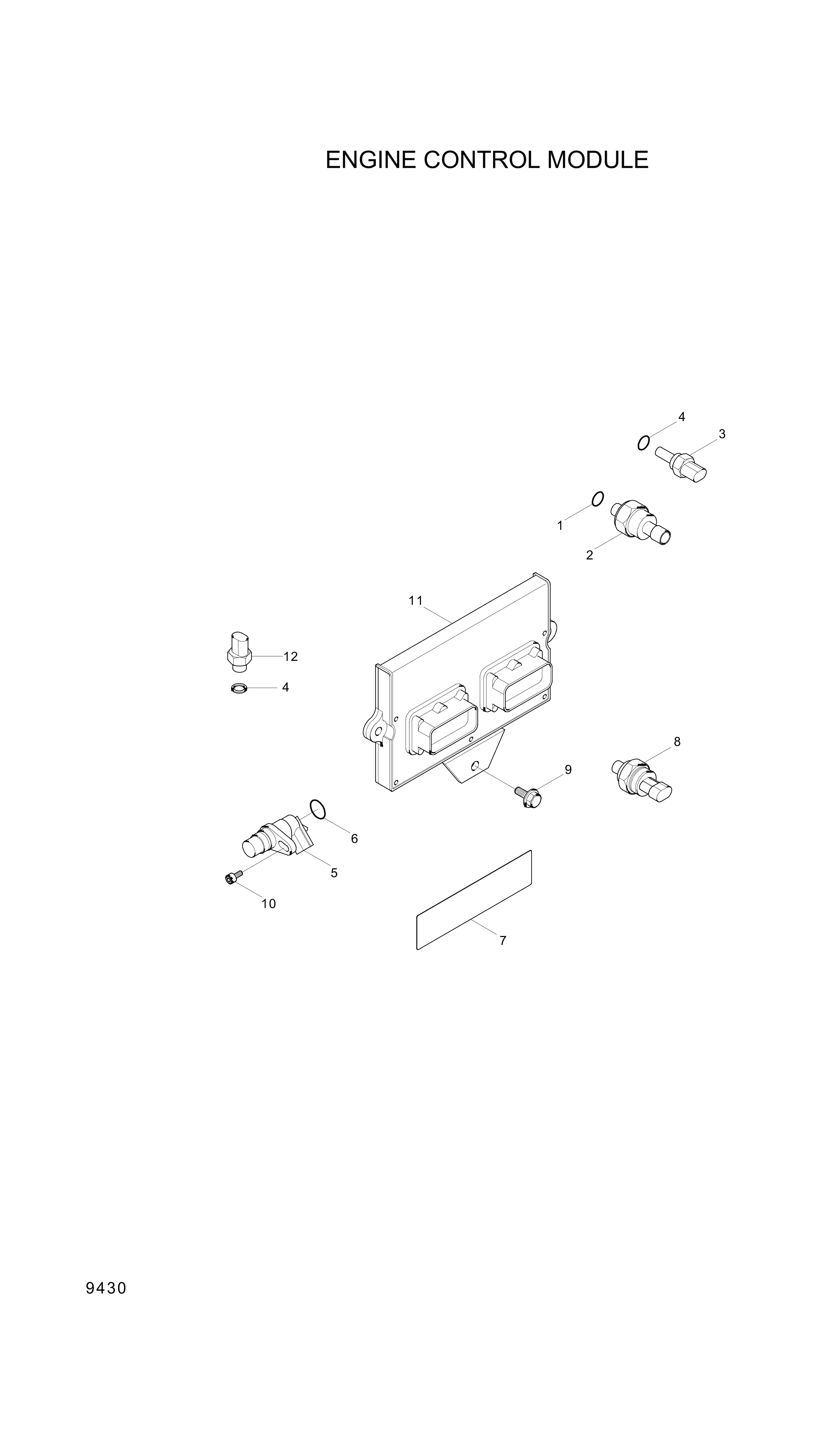 drawing for Hyundai Construction Equipment YUBP-05667 - SENSOR-TEMP