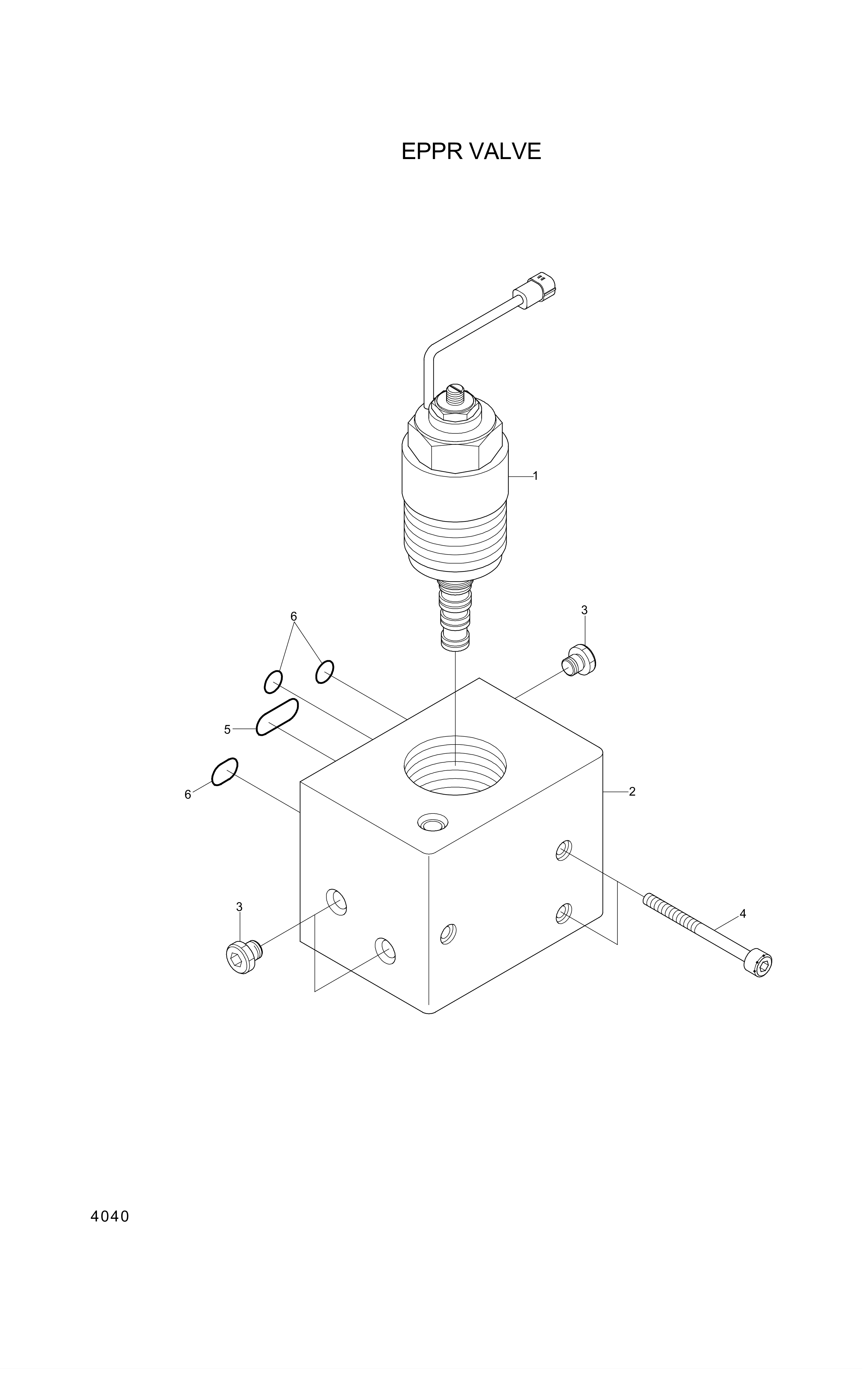 Technical drawing of Hyundai Construction Equipment XKAH-00310 CASE ASSY-VALVE with dimensions and layout (figure 2)