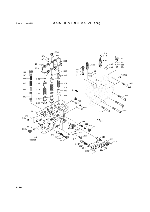 drawing for Hyundai Construction Equipment XJBN-01355 - LOCK-VALVE
