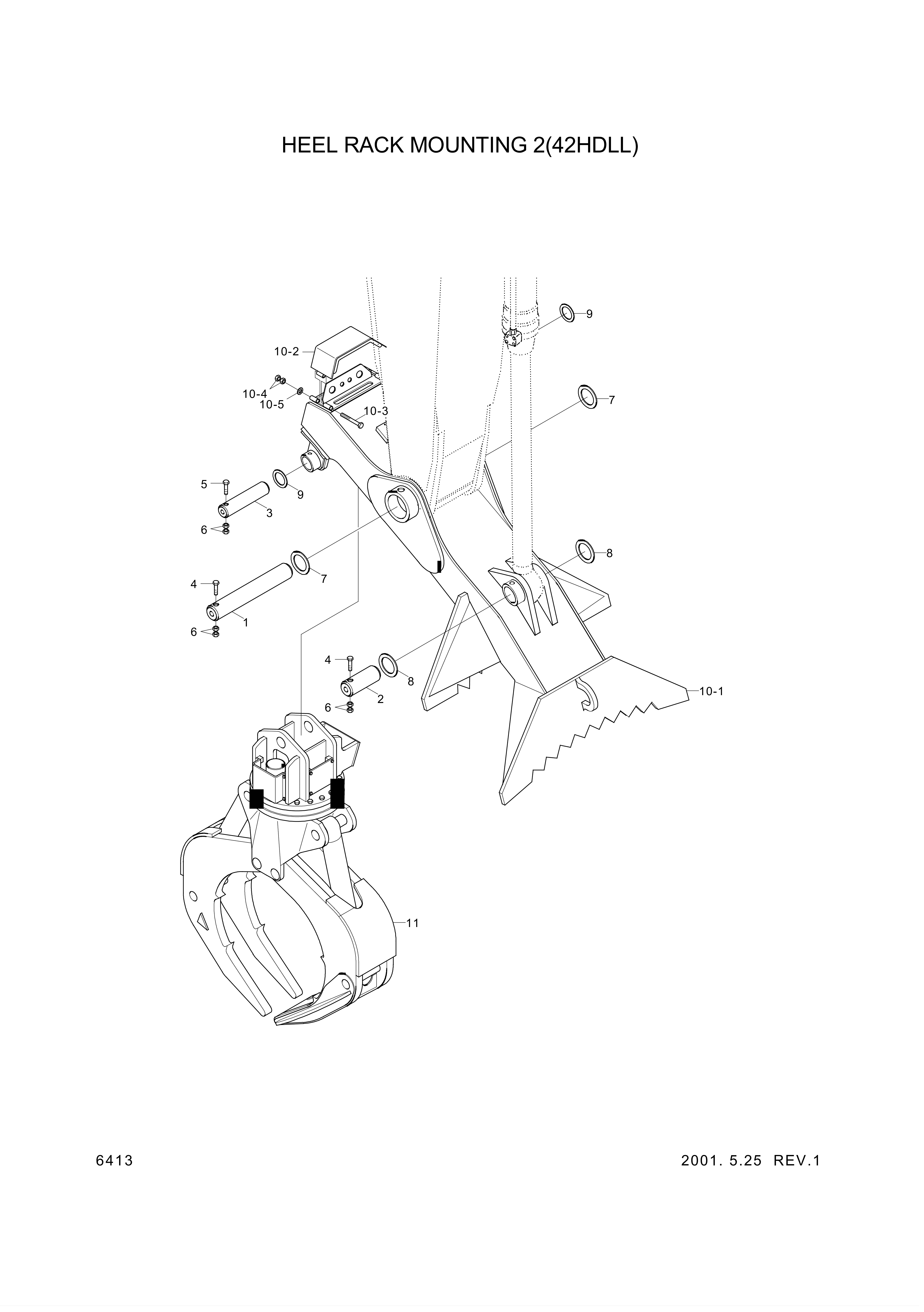 Technical drawing of Hyundai Construction Equipment S390-065125 SHIM-ROUND 0.5 with dimensions and layout (figure 3)