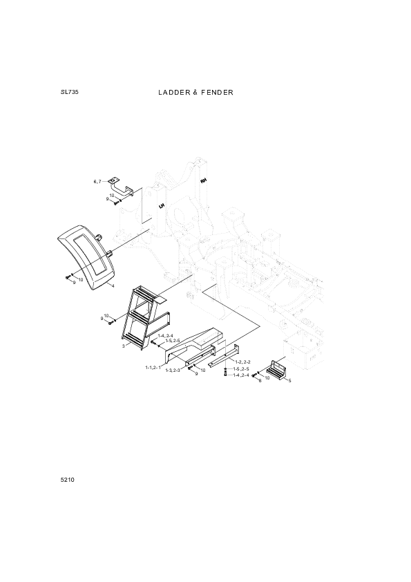 drawing for Hyundai Construction Equipment 73Z2-54040 - SUPPORT-LH