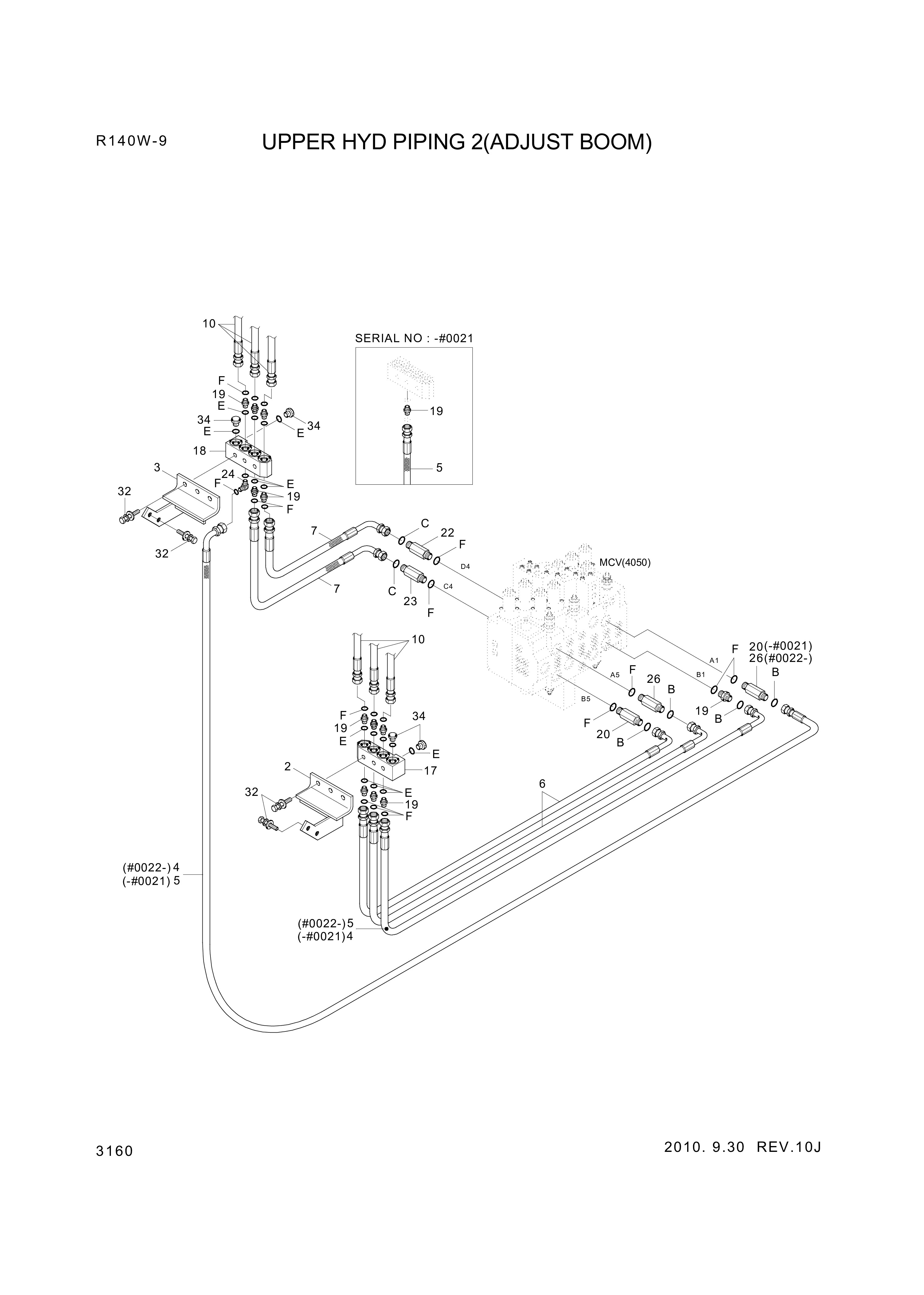 drawing for Hyundai Construction Equipment P930-128024 - HOSE ASSY-ORFS&THD