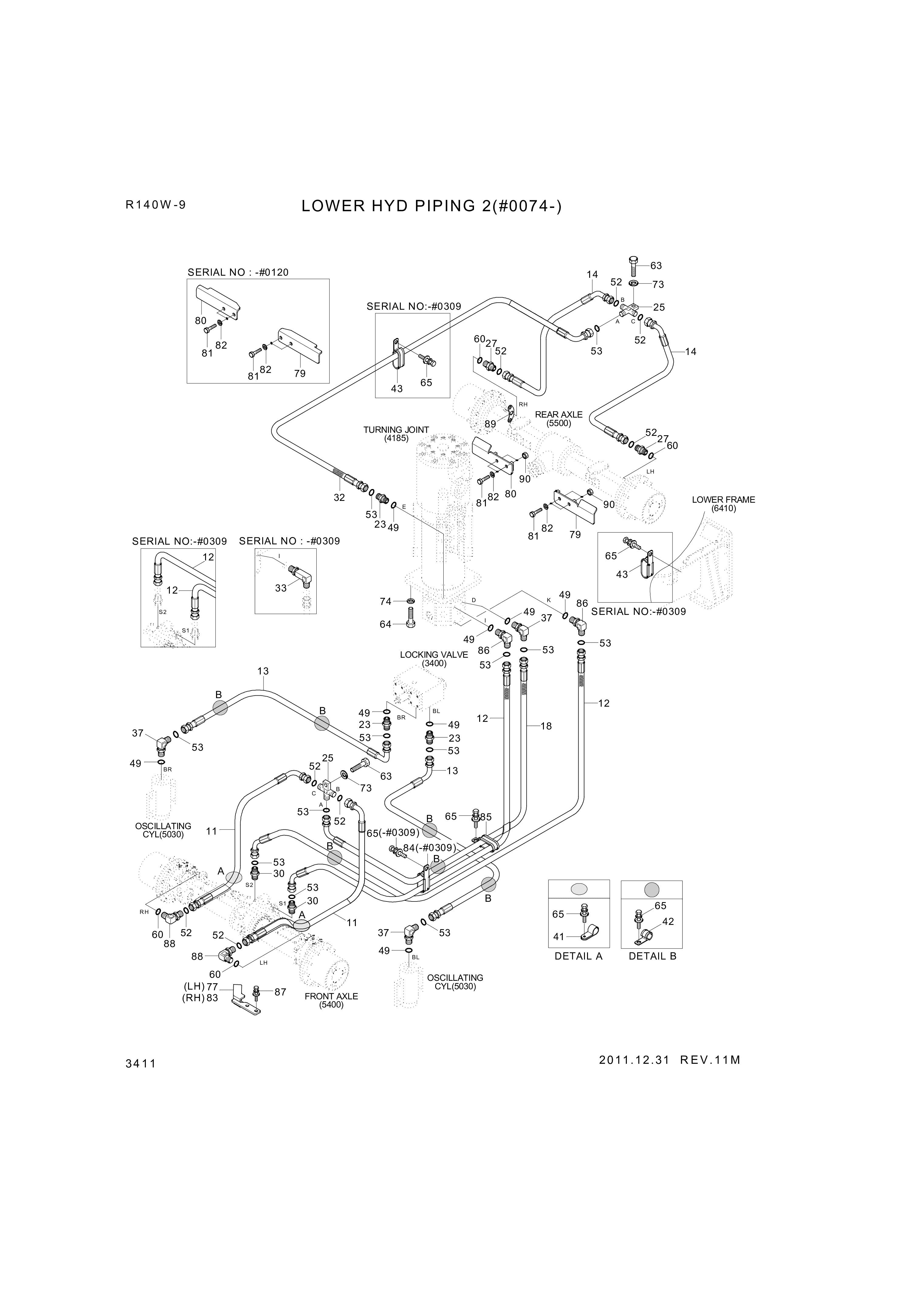 drawing for Hyundai Construction Equipment P933-067029 - HOSE ASSY-ORFS&THD