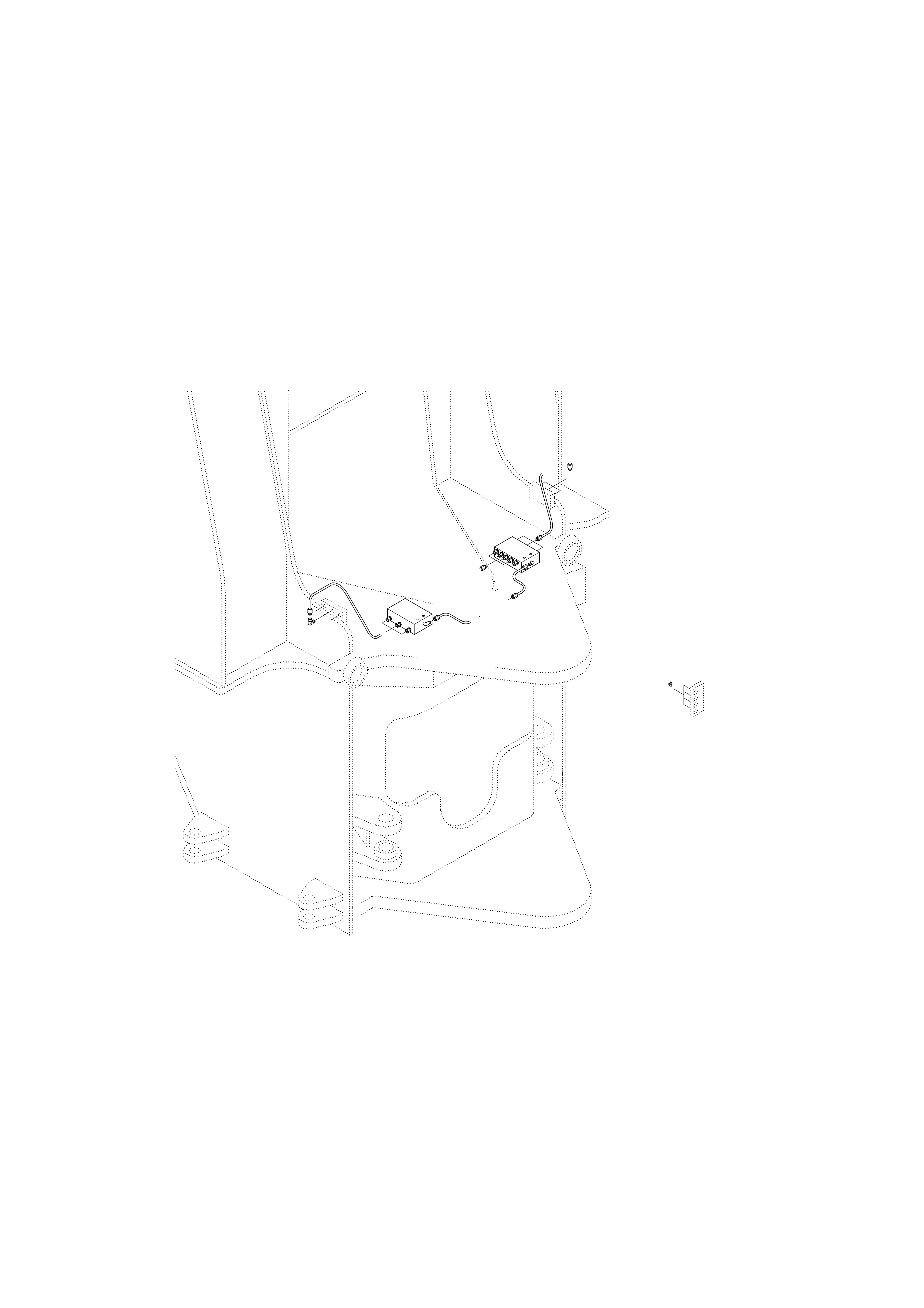 Technical drawing of Hyundai Construction Equipment 34L1-02761 GREASE KIT-AUTO with dimensions and layout (figure 2)