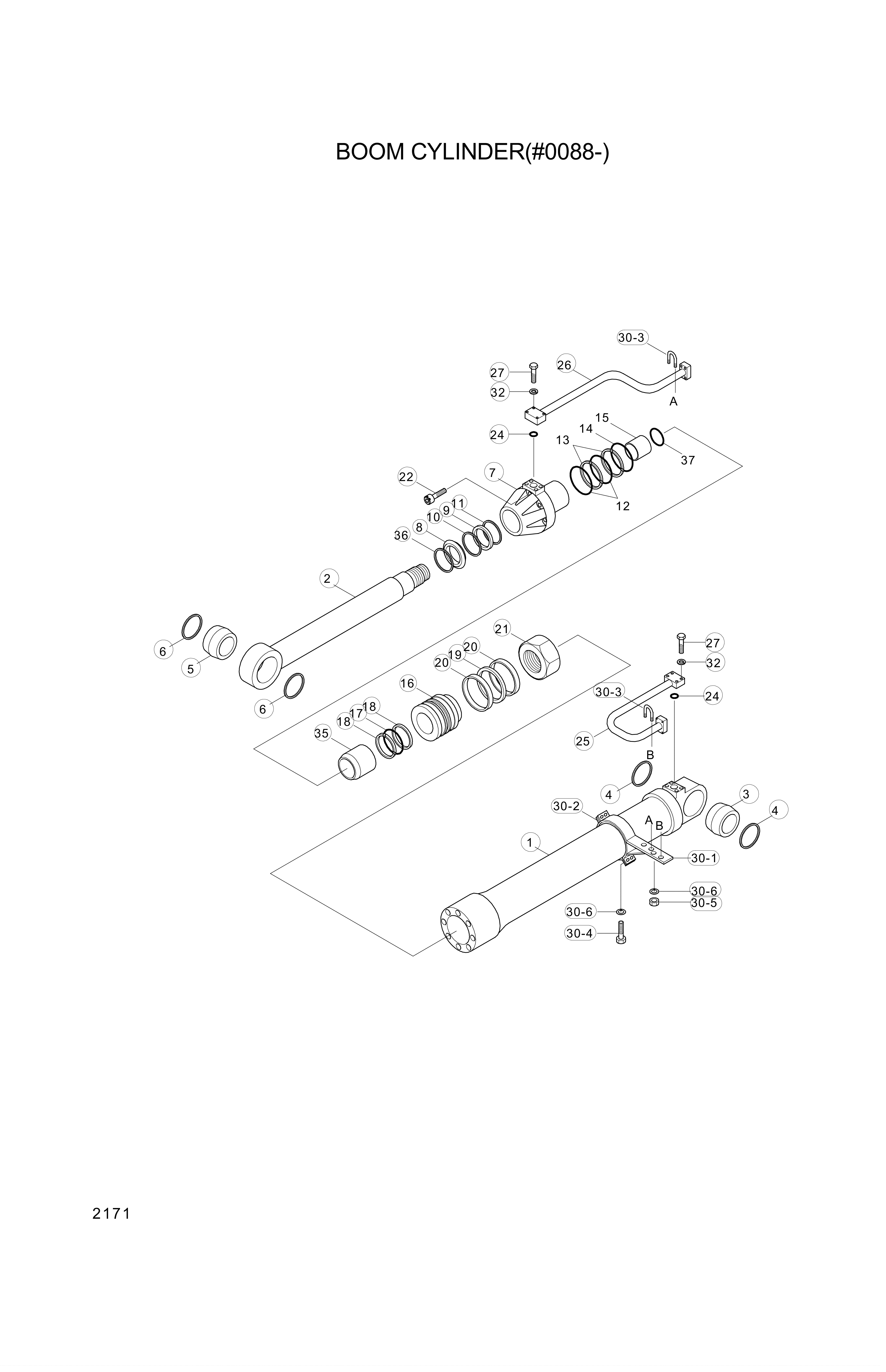 drawing for Hyundai Construction Equipment C1LB100-3 - TUBE ASSY