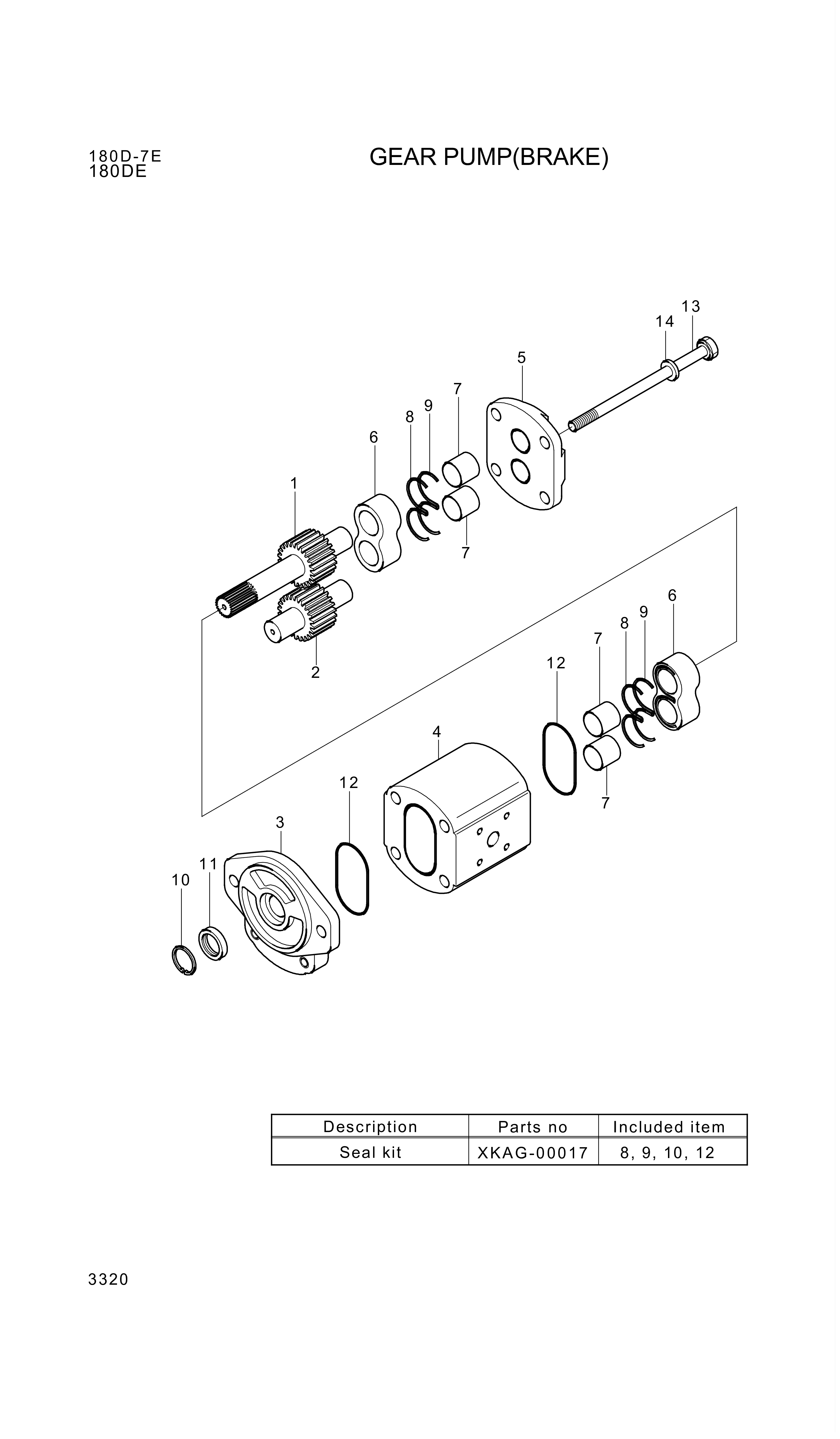 drawing for Hyundai Construction Equipment XKAG-00059 - HOUSING-PUMP