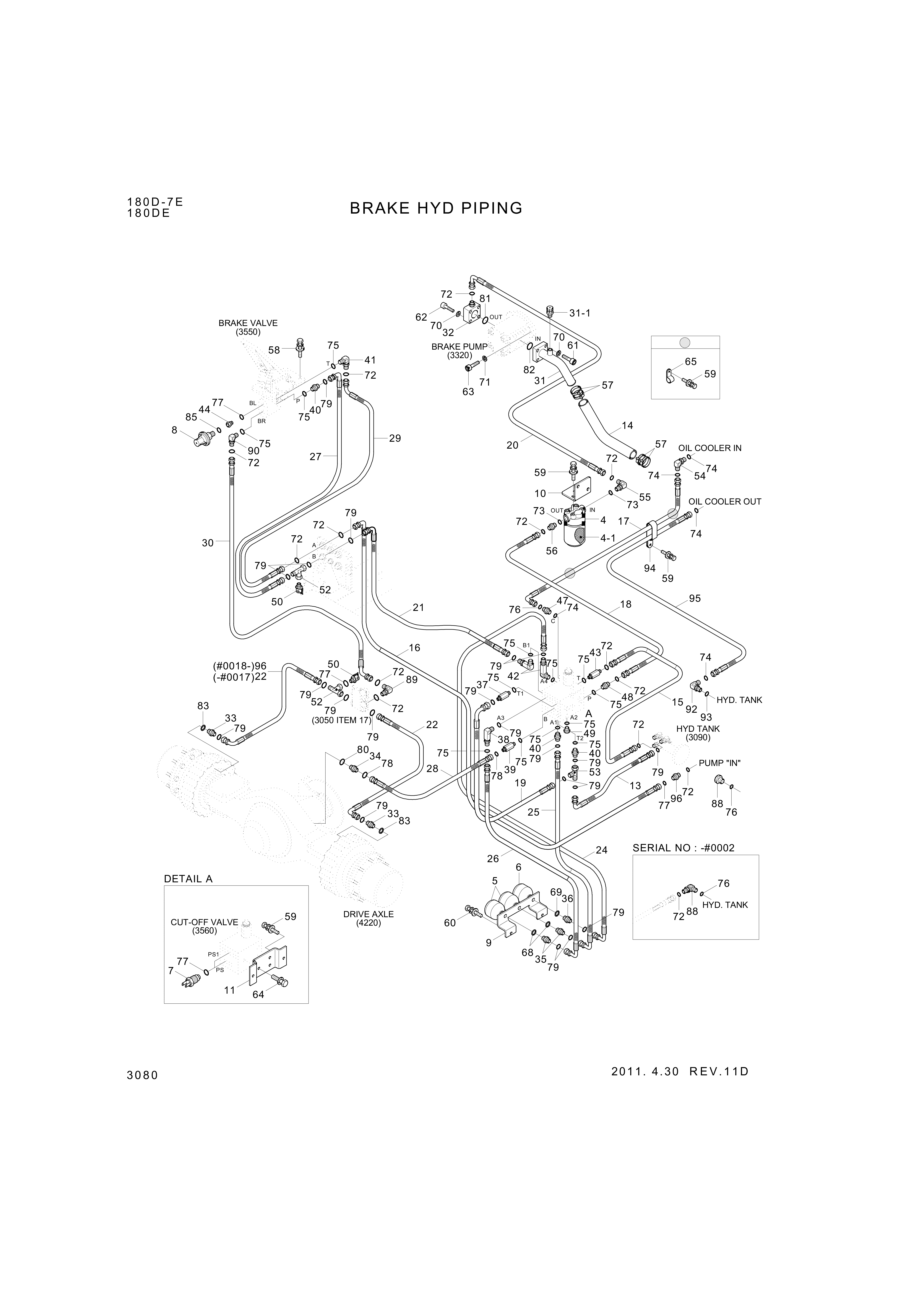 drawing for Hyundai Construction Equipment P930-065007 - HOSE ASSY-ORFS&THD