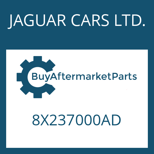 JAGUAR CARS LTD. 8X237000AD - 6 HP 26 SW for Heavy Equipment