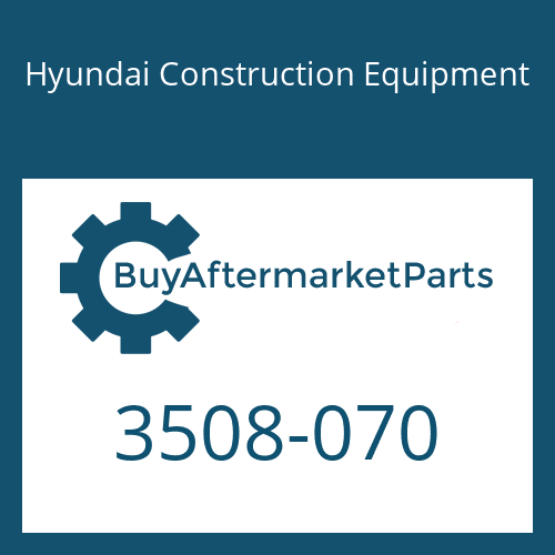 Hyundai Construction Equipment 3508-070 - MANIFOLD for Heavy Equipment