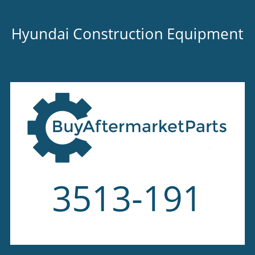 Hyundai Construction Equipment 3513-191 - POPPET for Heavy Equipment