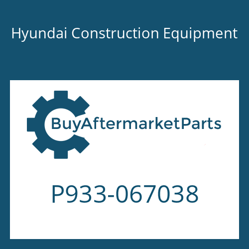Hyundai Construction Equipment P933-067038 - HOSE ASSY-ORFS&amp;THD for Heavy Equipment