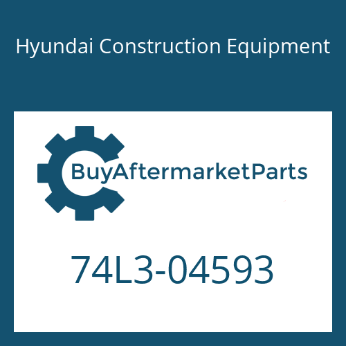 Hyundai Construction Equipment 74L3-04593 - COVER ASSY-REAR for Heavy Equipment