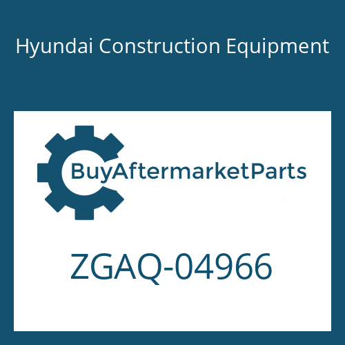 Hyundai Construction Equipment ZGAQ-04966 - RING-SUPPORT for Heavy Equipment