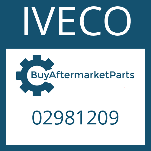 IVECO 02981209 - PUMP WHEEL for Heavy Equipment