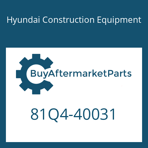 Hyundai Construction Equipment 81Q4-40031 - TRANSMISSION ASSY for Heavy Equipment
