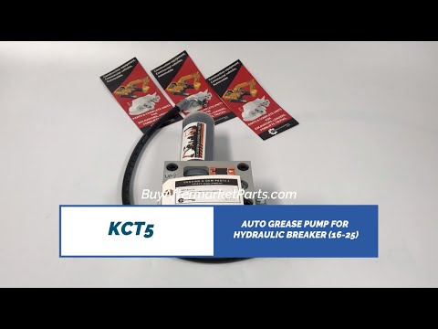 360-degree view of AUTO GREASE PUMP FOR HYDRAULIC BREAKER (16-25) (KCT5) by KCT Breaker Lubrications, showing complete design and details