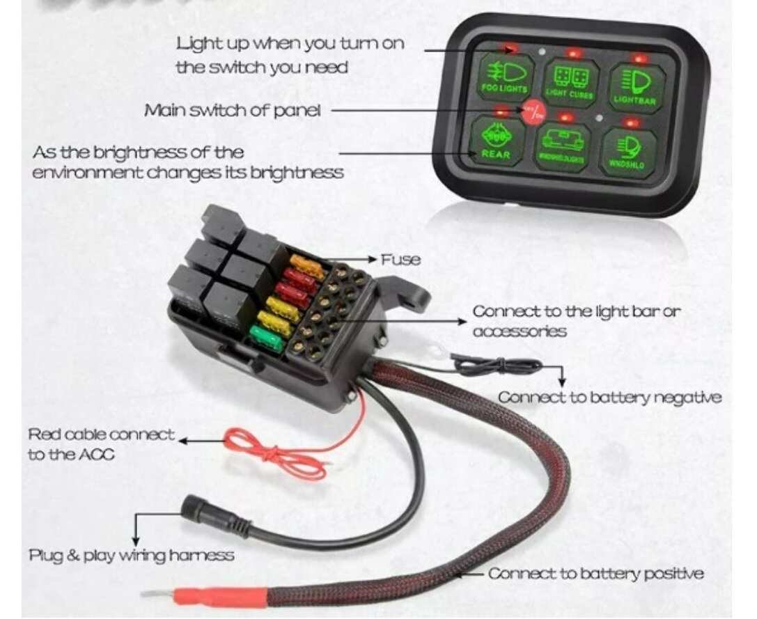 Панель управления светом Aurora ALO-JC01 универсальная 12V 720W 60A