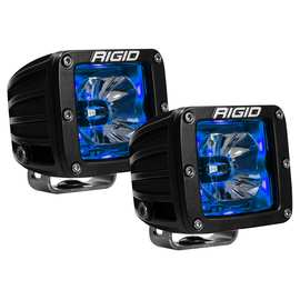 Фары RIGID Radiance Pod (3 светодиода) комбинированого света - Синяя подсветка (пара)