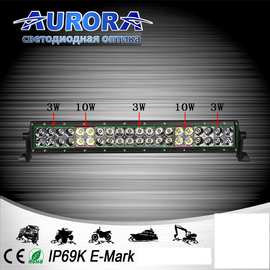 Гибридная двухрядная светодиодная балка дальнего света 88W ALO-10-P4BT