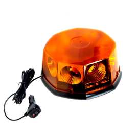 Маяк проблесковый 40W, 16 см, 8 LED, 11 режимов, 12 - 24V