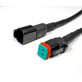 Разъем Deutsch DT06-2S -E004 автомобильный с проводами 2 контакта (2 pin) 93445-1202