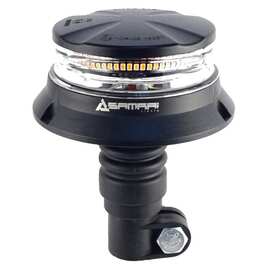 Маяк проблесковый Samrai MC48 на кронштейн DIN, 1 режим, 11,5 см, 12-24V