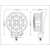 Светодиодная LED фара 42W - Ближнего (Рабочего) света, LOYO WORK 8042 (светодиоды Epistar), изображение 6