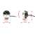 Маркерный фонарь 10W - Красная (подкова) CC0021 ( 9-110V )