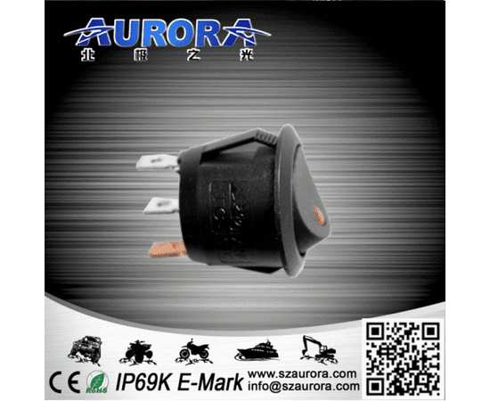 Кнопка Aurora ALO-AK1 с индикатором включения красного цвета