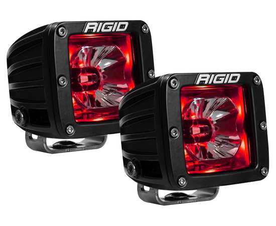 Фары RIGID Radiance Pod 15W (3 светодиода) - Красная подсветка (пара- 2шт)