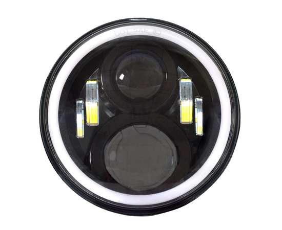 Светодиодный фары головного света с ДХО и поворотниками 7 дюймов 140 Вт (комплект), изображение 4