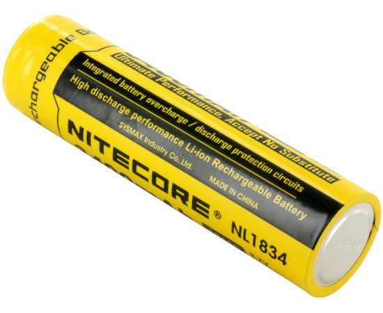 Аккумулятор Nitecore 18650 NL1834 Li-ion 3.7v 3400mA, изображение 3