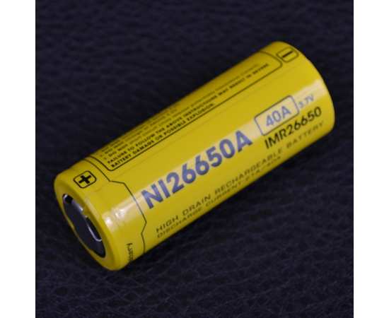 Аккумулятор Nitecore IMR26650 4200mAh NL26650, изображение 2