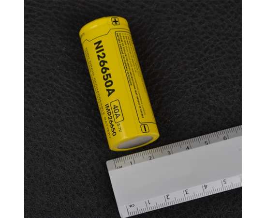 Аккумулятор Nitecore IMR26650 4200mAh NL26650, изображение 4