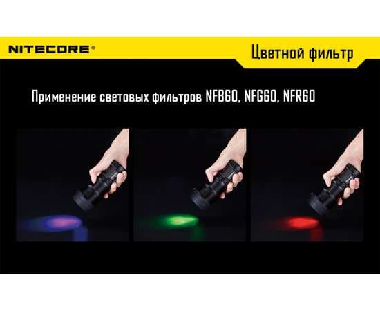 Фильтр для фонарей Nitecore NFB60 СИНИЙ, изображение 4