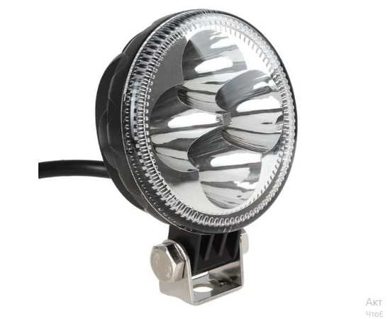 Светодиодная LED фара 12W - Дальнего света, 2009-12S (светодиоды Epistar), изображение 4
