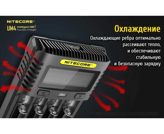 Четырехканальное зарядное устройство Nitecore UM4, изображение 21