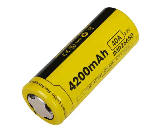 Аккумулятор Nitecore IMR26650 4200mAh NL26650