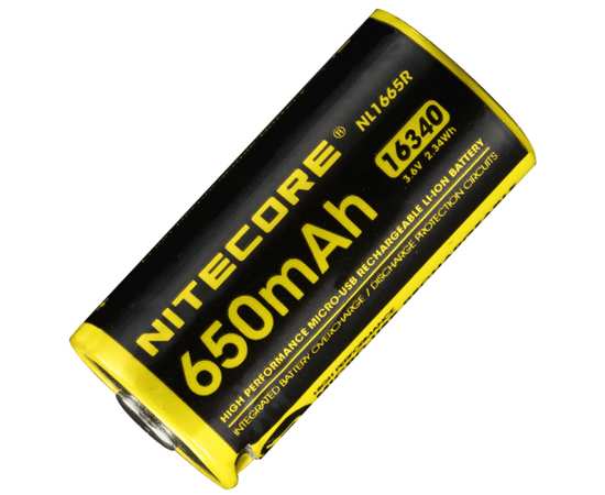 Аккумулятор Nitecore RCR123A (650mAh) NL1665R